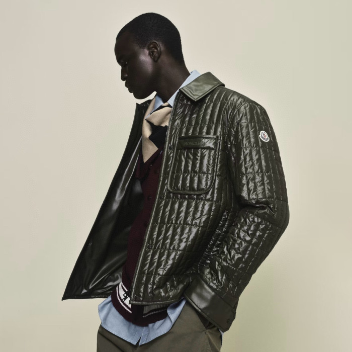NIGO Moncler Men's Winter Fashion Casual Lapel Zipper Minimalist Vertical Quilted Lightweight Cotton Outerwear  Jacket #nigo79317