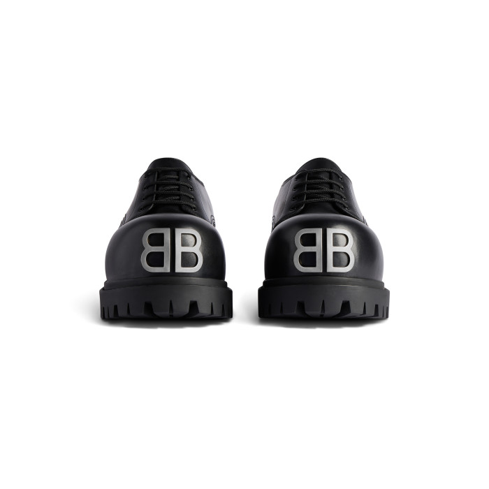 NIGO Balenciaga STOMPER Men's Spring/Fall Fashion Classic Round Toe Lace Up Chunky Heel Brogues Derby Shoes #nigo79321