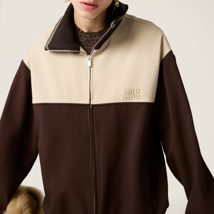NIGO MiuMiu Women's Spring/Fall Fashion Casual Collared Zipper Color-Block Cardigan Jacket #nigo79326