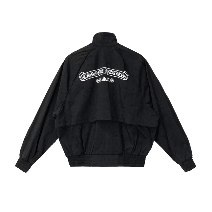 NIGO Chrome Hearts Men's And Women's Spring/Fall Fashion Casual Solid Color High Neck Classic Print Long Sleeve Jacket #nigo79322