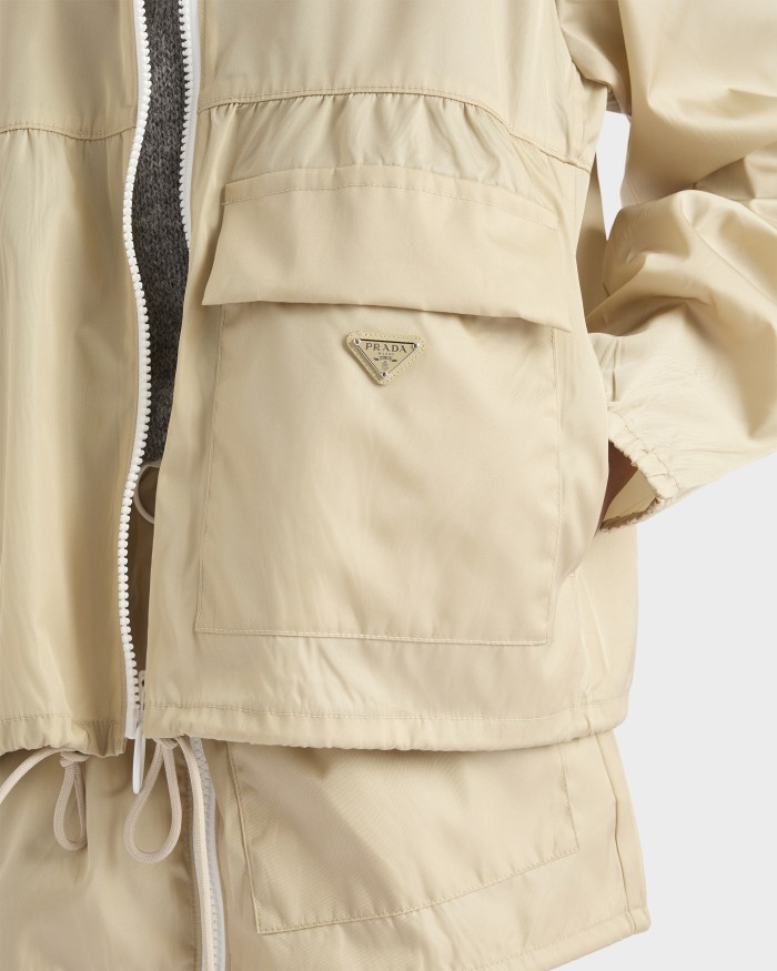 NIGO Prada Women's Spring/Fall Fashion Casual High Neck Zipper Jacket with Elastic Waist Zipper Half Skirt Suit Set #nigo79313