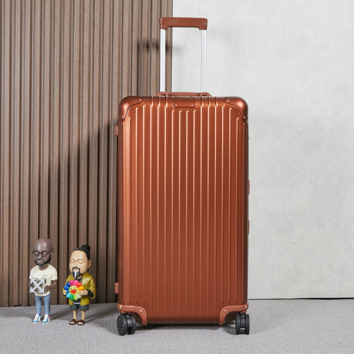 NIGO Rimowa Men's And Women's Fashion Classic Solid Color Checked Luggage With Retractable Handle 33-inch Suitcase Checked Luggage Bag Bags #nigo79299