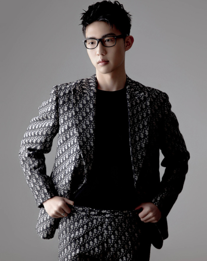 NIGO Dior Men's Fall/Winter Fashion Classic V Neck Single Breasted Jacquard Suit Jacket #nigo79329