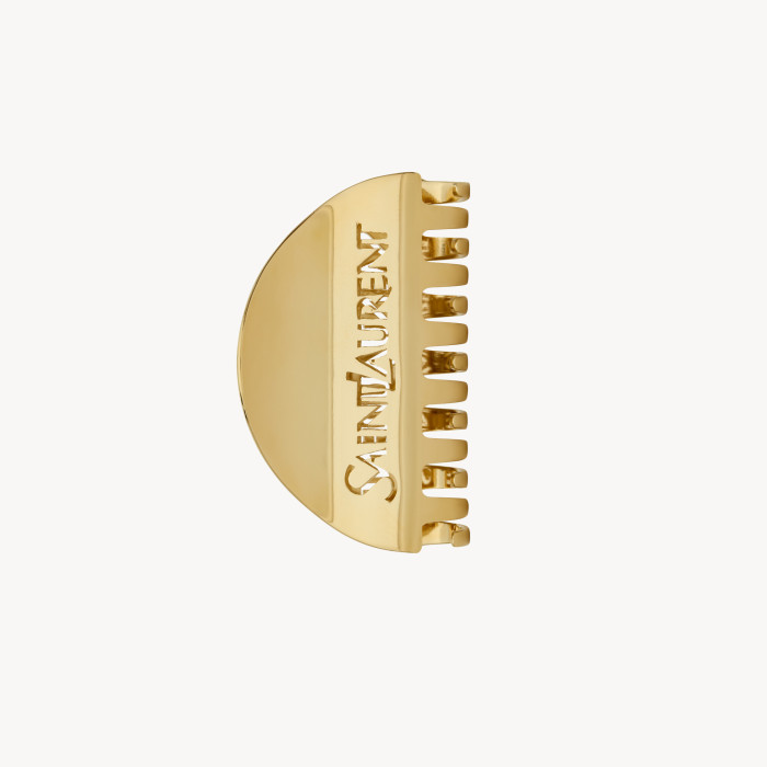 NIGO SAINT LAURENT CASSANDRE Women's Fashion Casual Solid Color Alphabet Heart Star Hair Clip Set With BB Clips Openwork Alphabet Gold Triangle Shark Clips Hair Accessories #nigo79361