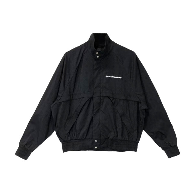 NIGO Chrome Hearts Men's And Women's Spring/Fall Fashion Casual Solid Color High Neck Classic Print Long Sleeve Jacket #nigo79322