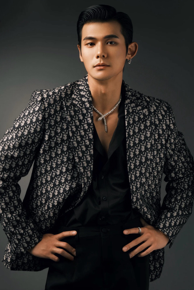 NIGO Dior Men's Fall/Winter Fashion Classic V Neck Single Breasted Jacquard Suit Jacket #nigo79329