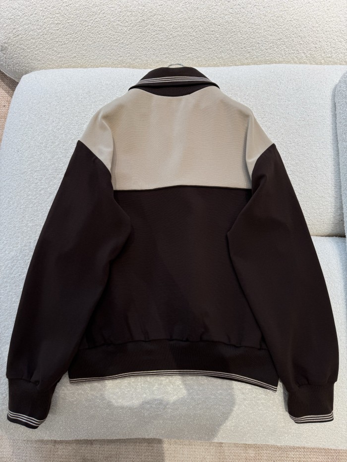 NIGO MiuMiu Women's Spring/Fall Fashion Casual Collared Zipper Color-Block Cardigan Jacket #nigo79326