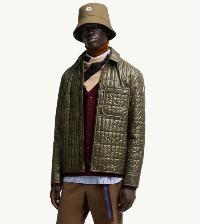 NIGO Moncler Men's Winter Fashion Casual Lapel Zipper Minimalist Vertical Quilted Lightweight Cotton Outerwear  Jacket #nigo79317