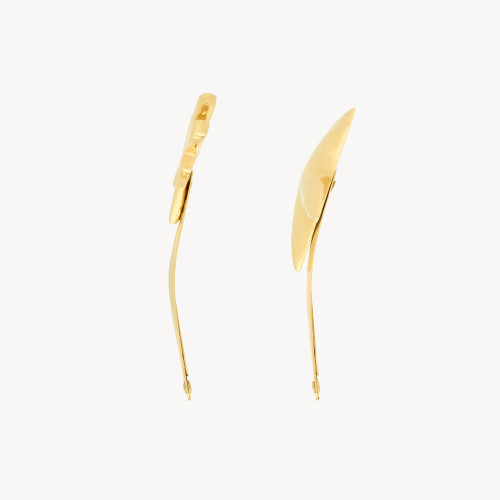 NIGO SAINT LAURENT CASSANDRE Women's Fashion Casual Solid Color Alphabet Heart Star Hair Clip Set With BB Clips Openwork Alphabet Gold Triangle Shark Clips Hair Accessories #nigo79361