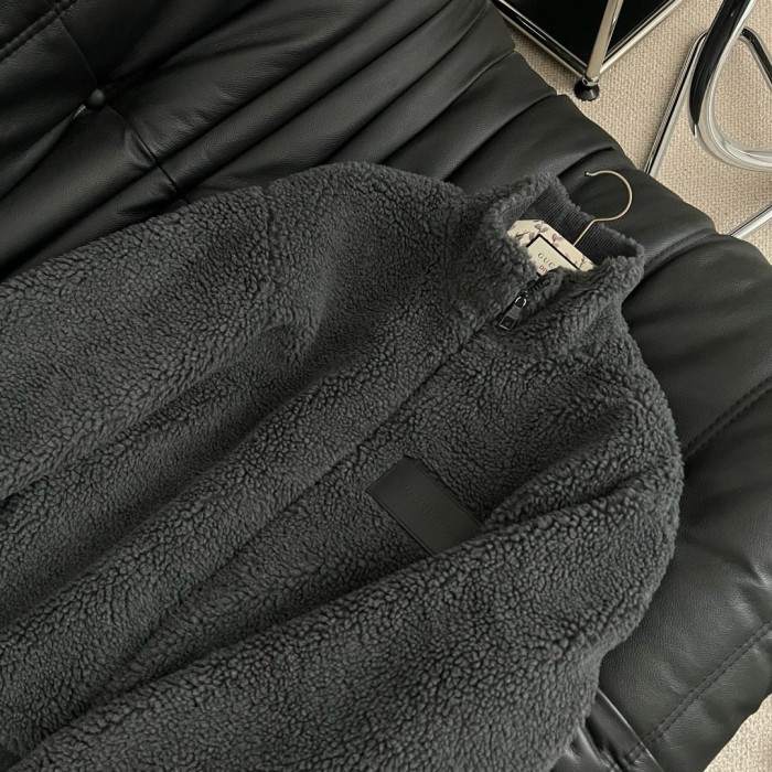 NIGO Louis Vuitton Men's Winter Fashion Casual High Neck Zipper Solid Color Fleece Jacket #nigo79325