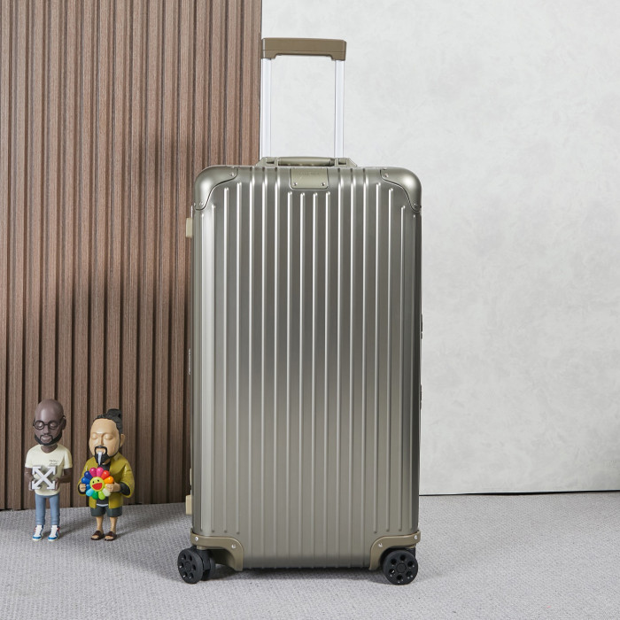 NIGO Rimowa Men's And Women's Fashion Classic Solid Color Checked Luggage With Retractable Handle 33-inch Suitcase Checked Luggage Bag Bags #nigo79299