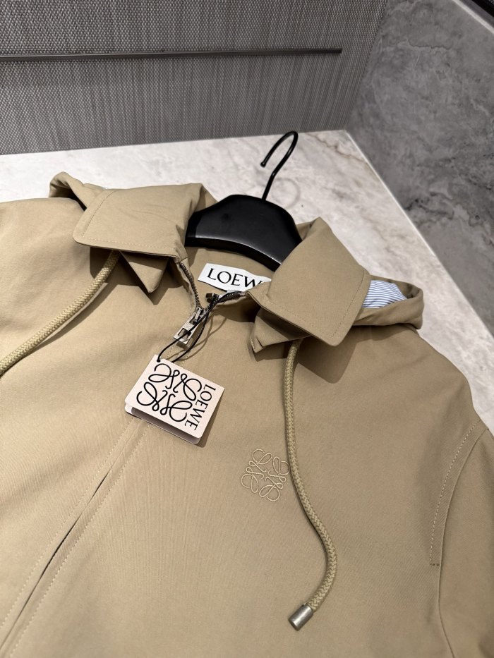 NIGO Loewe Women's Spring/Fall Fashion Classic Solid Color Lapel Zipper Logo Embroidered Waist Tapered Jacket #nigo79355