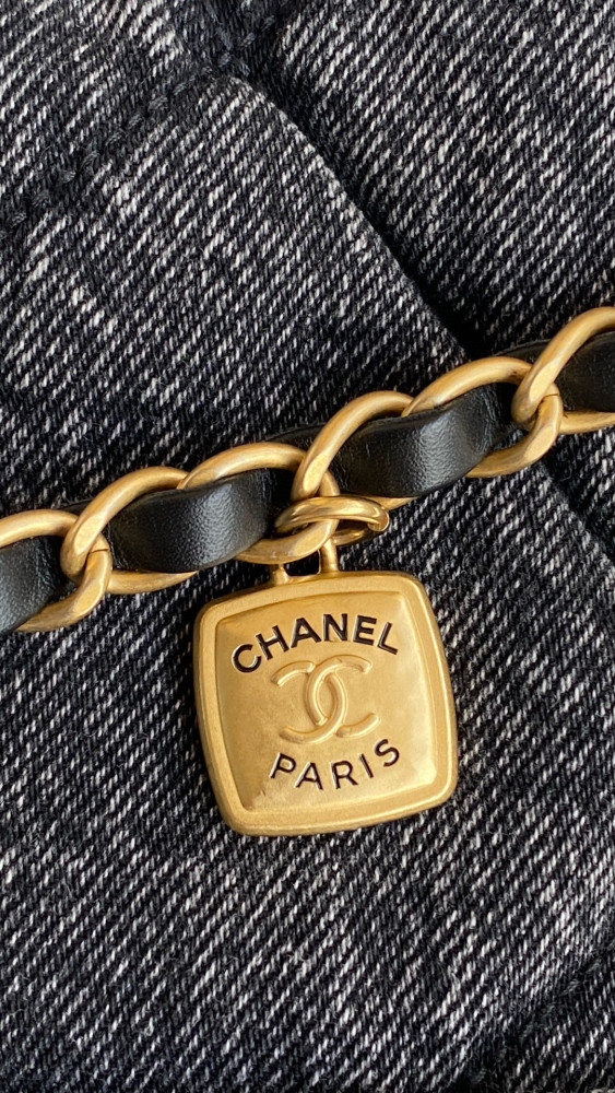 NIGO Chanel Women's Fashion Classic Solid Color Logo Denim Quilted Tote Shoulder Chain Bag Bags #nigo79349