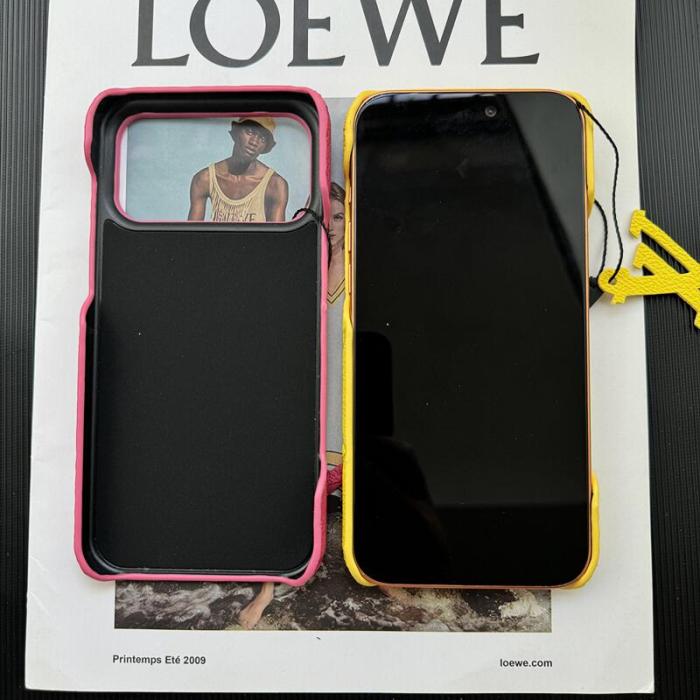 NIGO Louis Vuitton Men's And Women's Fashion Classic Solid Color Embossed iPhone 12-17 Pro Max Phone Case  Other Accessories #nigo79352