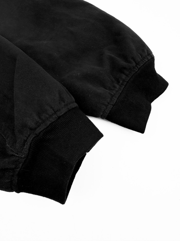 NIGO Prada Men's Winter Fashion Casual Solid Color Hooded Zip Up Jacket With Triangle Label Cotton Coat Cotton Jacket #nigo79344