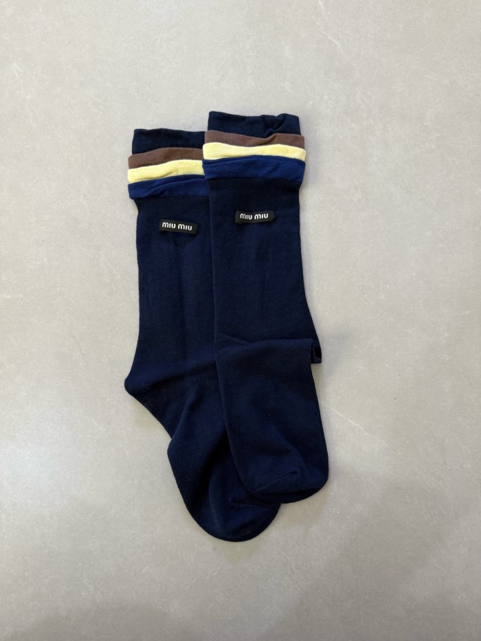NIGO MiuMiu Men's And Women's Spring/fall Fashion Casual Logo Letter Emblem Socks Accessories #nigo79364