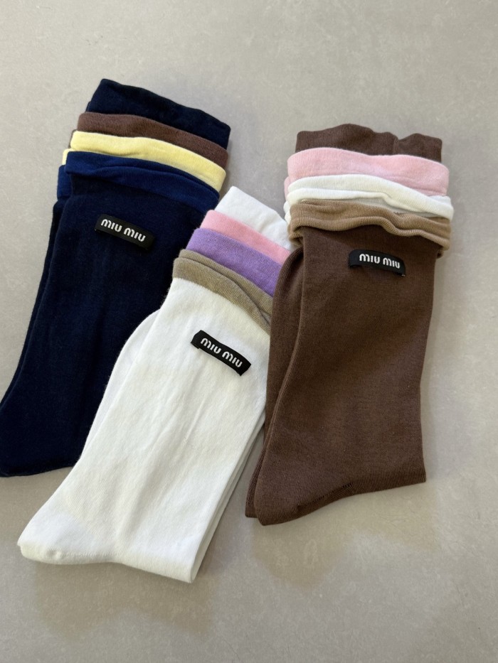 NIGO MiuMiu Men's And Women's Spring/fall Fashion Casual Logo Letter Emblem Socks Accessories #nigo79364