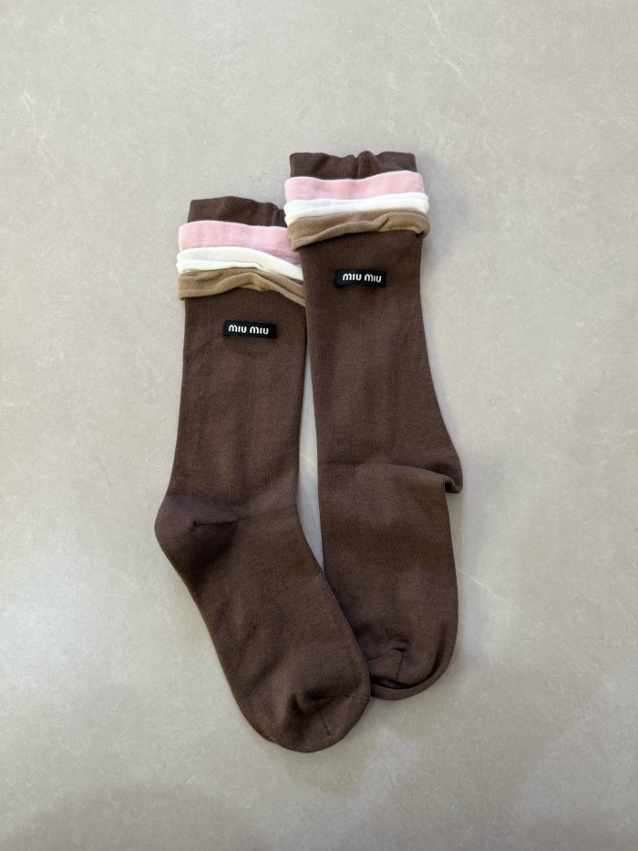 NIGO MiuMiu Men's And Women's Spring/fall Fashion Casual Logo Letter Emblem Socks Accessories #nigo79364
