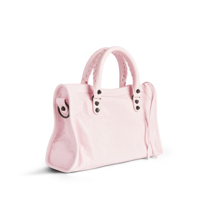 NIGO Balenciaga LE CITY Women's Fashion Classic Leather Solid Color Vintage Zipper Tote Bag Biker Bag Shoulder Bag Crossbody Bag Bags 8114422ABEK5723 #nigo79386
