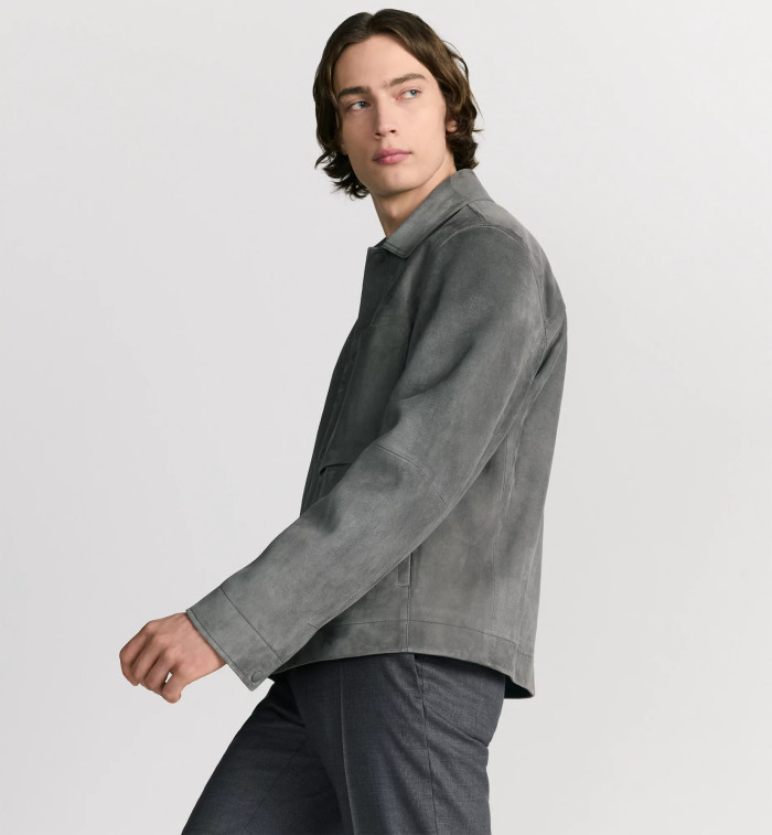 NIGO Dior Men's Embossed Logo Spring/Fall High-Street Collar Solid-Color Single-Breasted Leather Short Jacket Ngvp #nigo2598