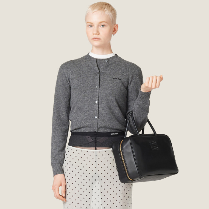 NIGO MiuMiu Women's Spring/Fall Fashion Casual Crew Neck Single Button Minimalist Cashmere Knit Sweater Cardigan #nigo79388