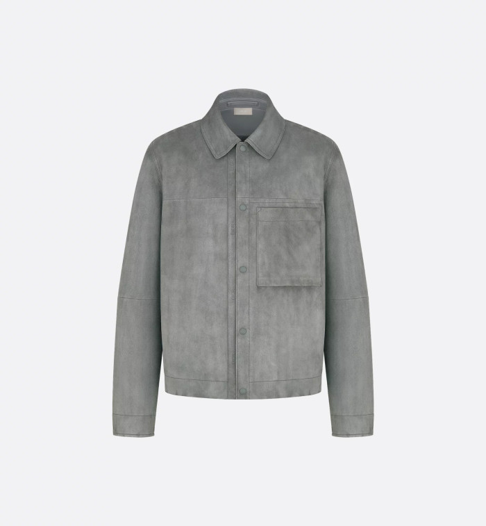 NIGO Dior Men's Embossed Logo Spring/Fall High-Street Collar Solid-Color Single-Breasted Leather Short Jacket Ngvp #nigo2598