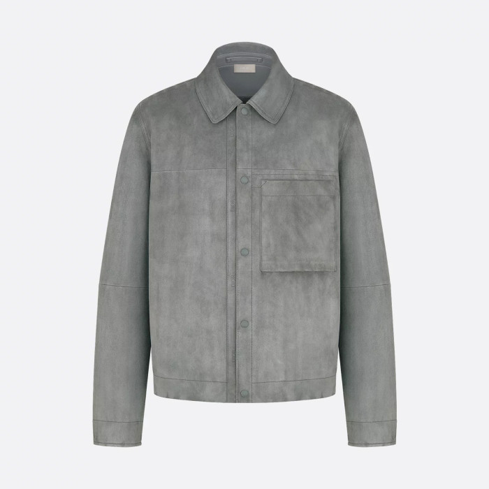 NIGO Dior Men's Embossed Logo Spring/Fall High-Street Collar Solid-Color Single-Breasted Leather Short Jacket Ngvp #nigo2598