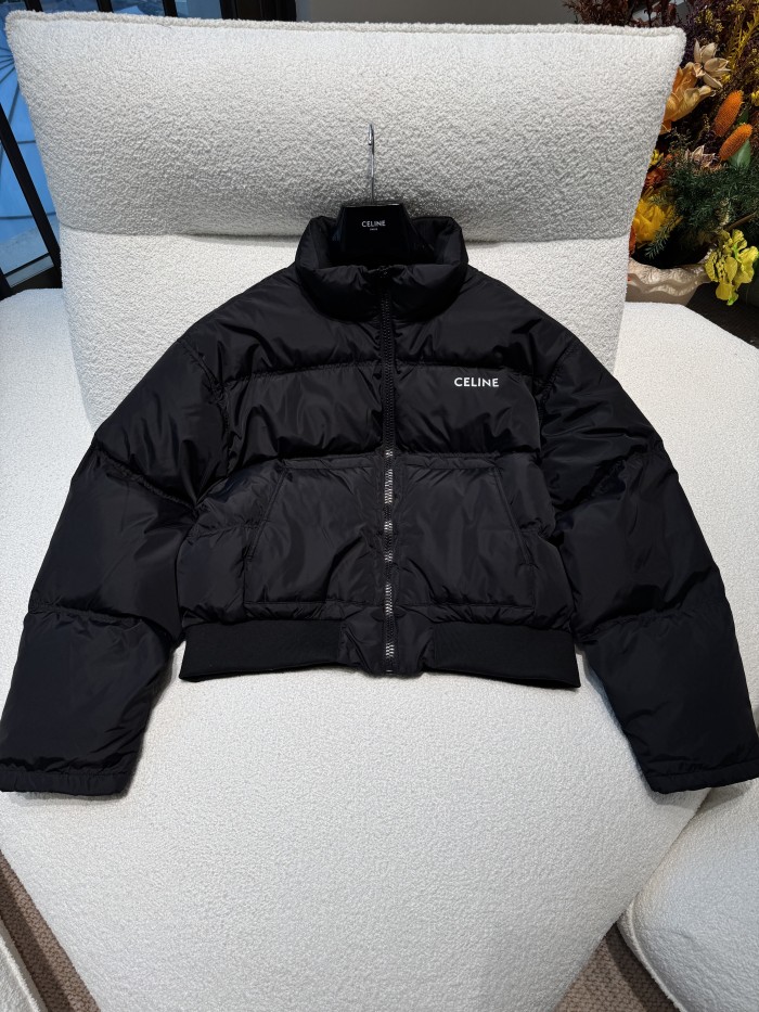 NIGO Celine Men's And Women's Winter Fashion Classic Solid Color High Neck Zipper Goose Down Jacket #nigo79419