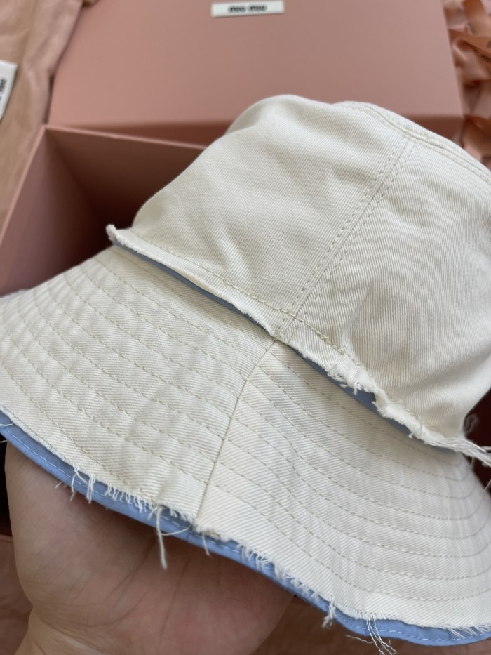 NIGO MiuMiu Men's And Women's Spring/summer Fashion Casual Color Block Logo Embroidered Pattern Canvas Patchwork Design Fisherman's Hat Hat Accessories #nigo79399