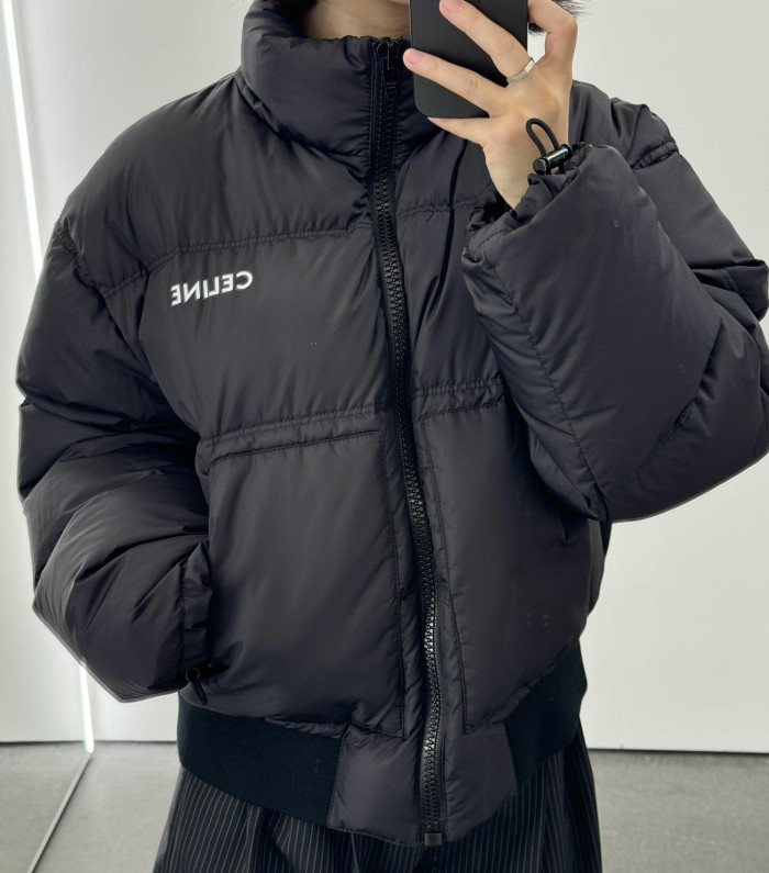NIGO Celine Men's And Women's Winter Fashion Classic Solid Color High Neck Zipper Goose Down Jacket #nigo79419