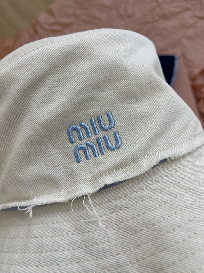 NIGO MiuMiu Men's And Women's Spring/summer Fashion Casual Color Block Logo Embroidered Pattern Canvas Patchwork Design Fisherman's Hat Hat Accessories #nigo79399