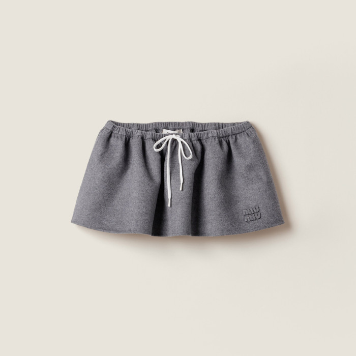 NIGO MiuMiu Women's Spring/Fall Fashion Casual Solid Color Lapel Zipper Long Sleeve Jacket Waist Elastic Drawstring Solid Color Casual Short Skirt Wool Tweed Suit Skirt Set #nigo79413