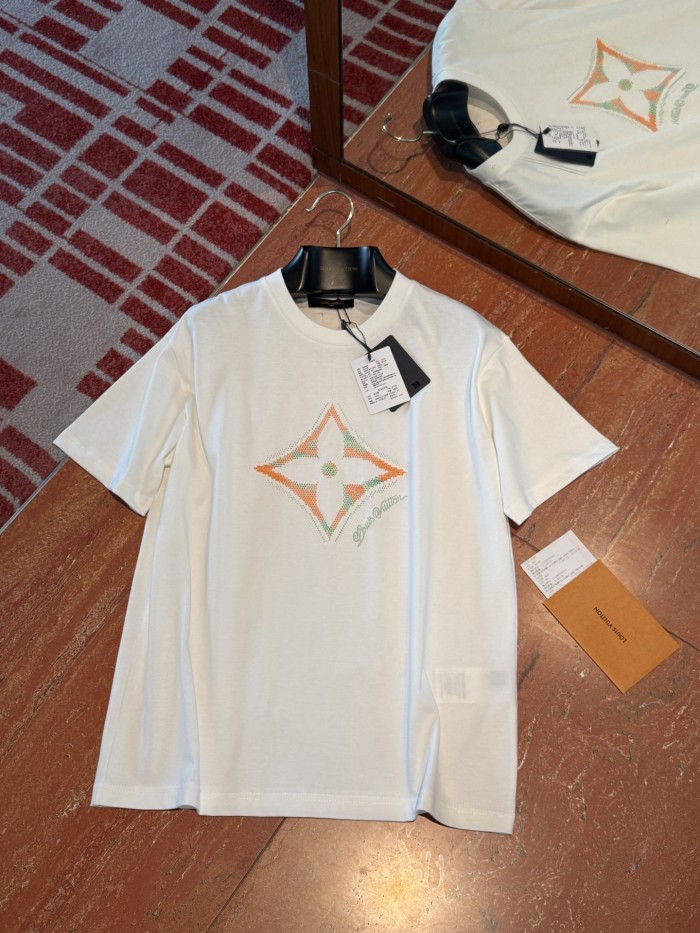 NIGO Louis Vuitton MONOGRAM Men's And Women's Summer Fashion Casual Solid Color Crew Neck Pullover Classic Print Pattern Short Sleeve T-Shirt #nigo79423