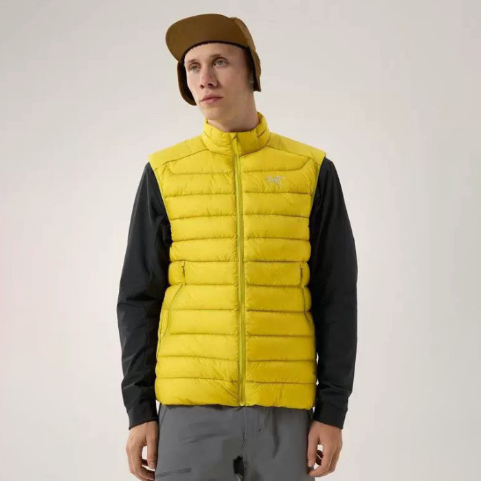 NIGO Arcteryx Men's Fall/Winter Fashion Casual High Neck Zipper Sleeveless Thermal Vest #nigo79431