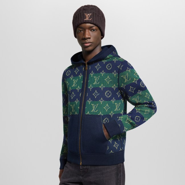 NIGO Louis Vuitton MONOGRAM Men's Spring/Fall Fashion Casual Hooded Zipper Letter Print Reversible Jacket #nigo331359