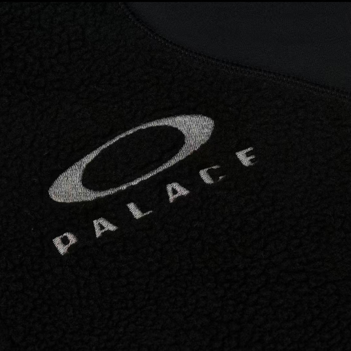 NIGO PALACE X Oakley Men's Fall/Winter Fashion Casual High Neck Zipper Logo Embroidered Stand Up Collar Fleece Jacket #nigo79439