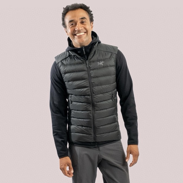 NIGO Arcteryx Men's Fall/Winter Fashion Casual High Neck Zipper Sleeveless Thermal Vest #nigo79431