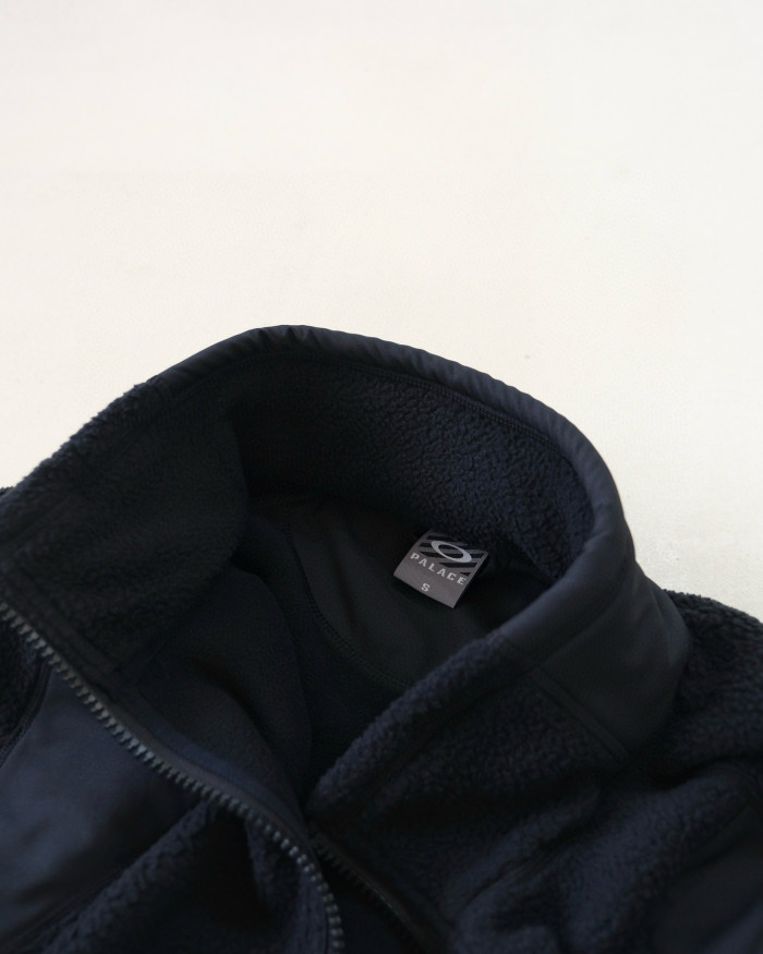 NIGO PALACE X Oakley Men's Fall/Winter Fashion Casual High Neck Zipper Logo Embroidered Stand Up Collar Fleece Jacket #nigo79439