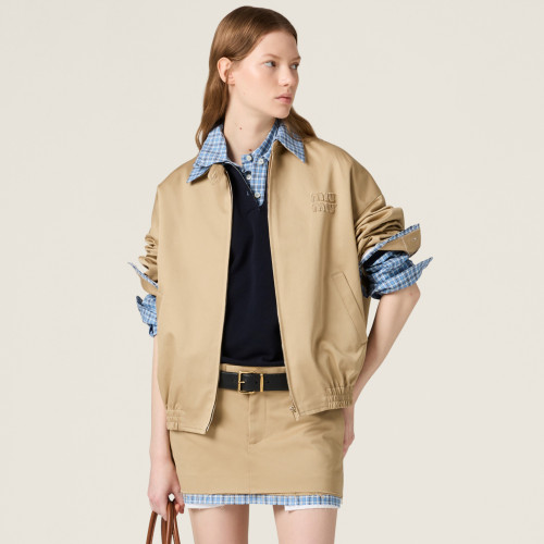 NIGO MiuMiu Women's Spring/Fall Fashion Casual Plaid Patchwork Collar Zipper Front Long Sleeve Jacket #nigo79438