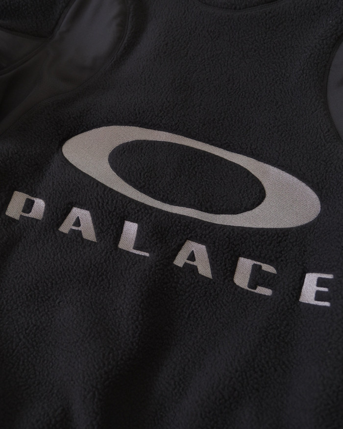 NIGO PALACE X Oakley Men's Fall/Winter Fashion Casual High Neck Zipper Logo Embroidered Stand Up Collar Fleece Jacket #nigo79439