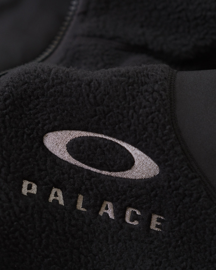 NIGO PALACE X Oakley Men's Fall/Winter Fashion Casual High Neck Zipper Logo Embroidered Stand Up Collar Fleece Jacket #nigo79439