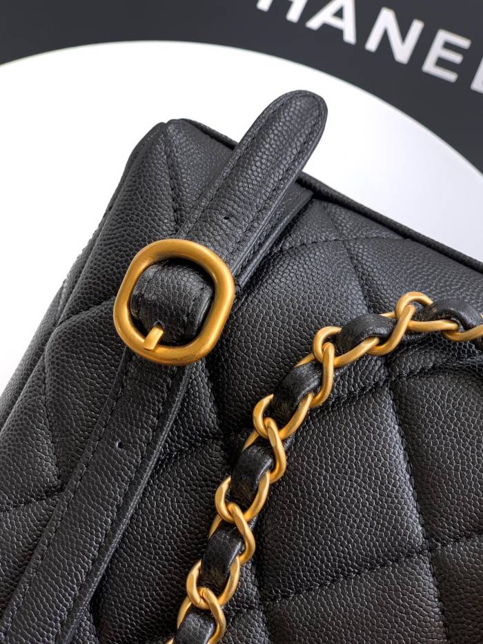 NIGO Chanel Women's Fashion Classic Solid Color Double Zip Leather Logo Backpack With Chain Straps Bag Bags AS5793-B22082-94305 #nigo79454