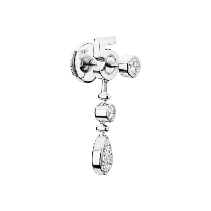 NIGO Chanel ETERNAL N°5 Women's Fashion Classic Teardrop Diamond Earrings Lucky Number 5 Asymmetrical Design Stud Jewelry Accessories #nigo79466