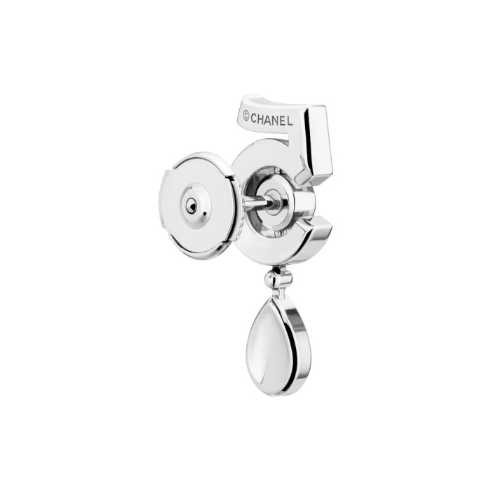 NIGO Chanel ETERNAL N°5 Women's Fashion Classic Teardrop Diamond Earrings Lucky Number 5 Asymmetrical Design Stud Jewelry Accessories #nigo79466