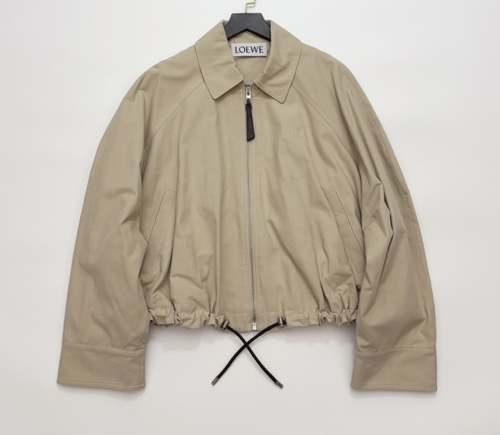 NIGO Loewe Women's Spring/Fall Fashion Casual Lapel Zipper Solid Color Embroidered Print Waist Elastic Short Jacket #nigo79474