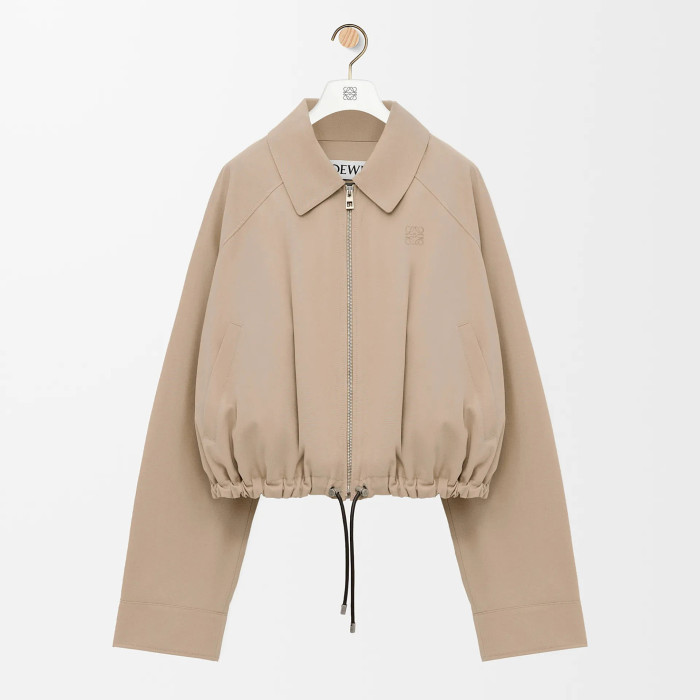 NIGO Loewe Women's Spring/Fall Fashion Casual Lapel Zipper Solid Color Embroidered Print Waist Elastic Short Jacket #nigo79474