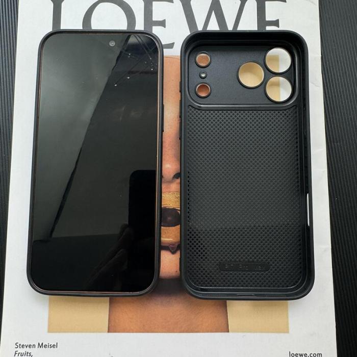 NIGO Hermes Men's And Women's Classic Solid Color Logo Leather Apple Series Phone Case Accessories #nigo79471
