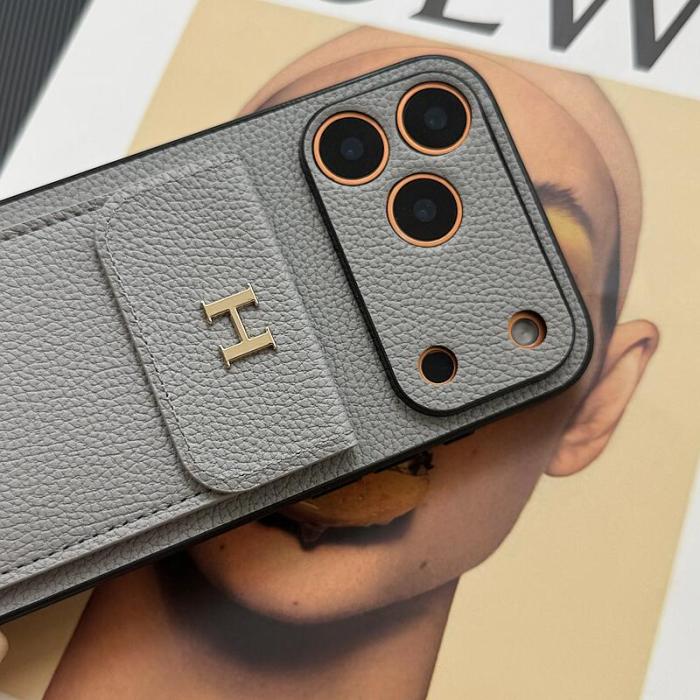NIGO Hermes Men's And Women's Classic Solid Color Logo Leather Apple Series Phone Case Accessories #nigo79471