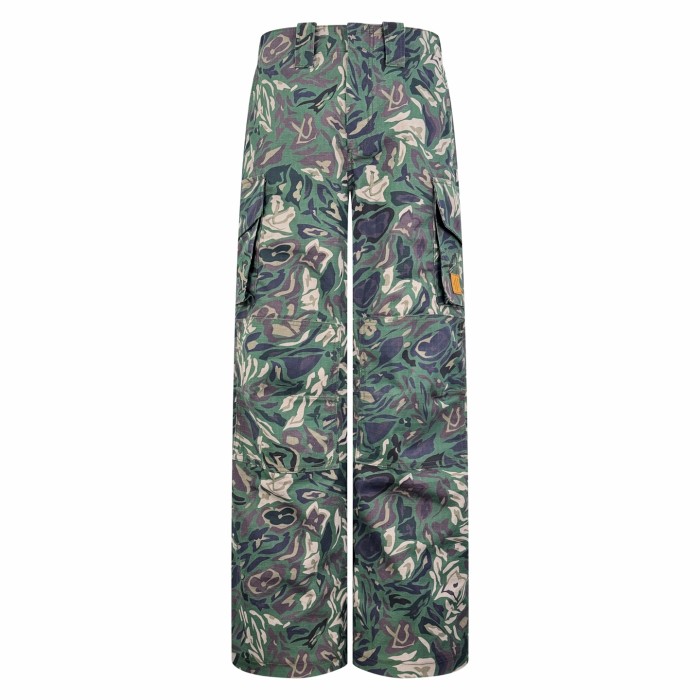 NIGO Louis Vuitton Men's Spring/Fall Fashion Casual Reversible Color Woven Combed Cotton Work Pants with Patch Pockets Pants #nigo79489