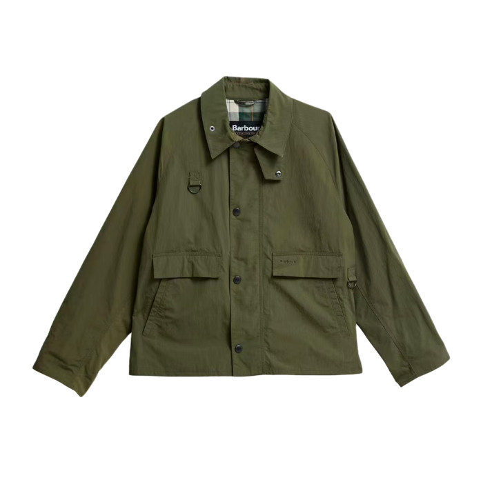 NIGO Barbour Men's Spring/Fall Fashion Classic Solid Color Lapel Single Breasted Waterproof Polyester Blend Fabric Casual Oversized Jacket #nigo79495